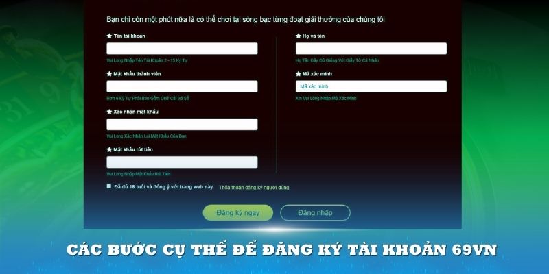 Đăng ký account hội viên tại nhà cái với các bước rất đơn giản